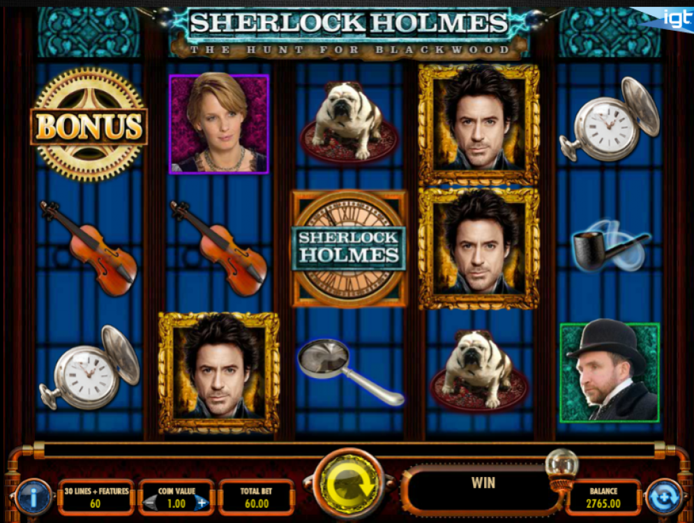 Sherlock Holmes Slot Spielmechanik.