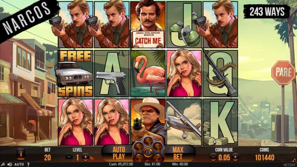 Wie das Narcos Slot-Gameplay aussieht