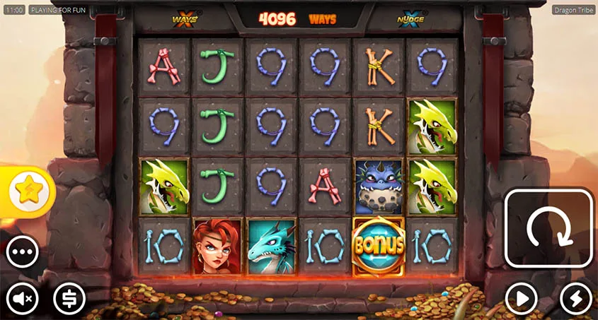 Dragon Tribe slot graphics