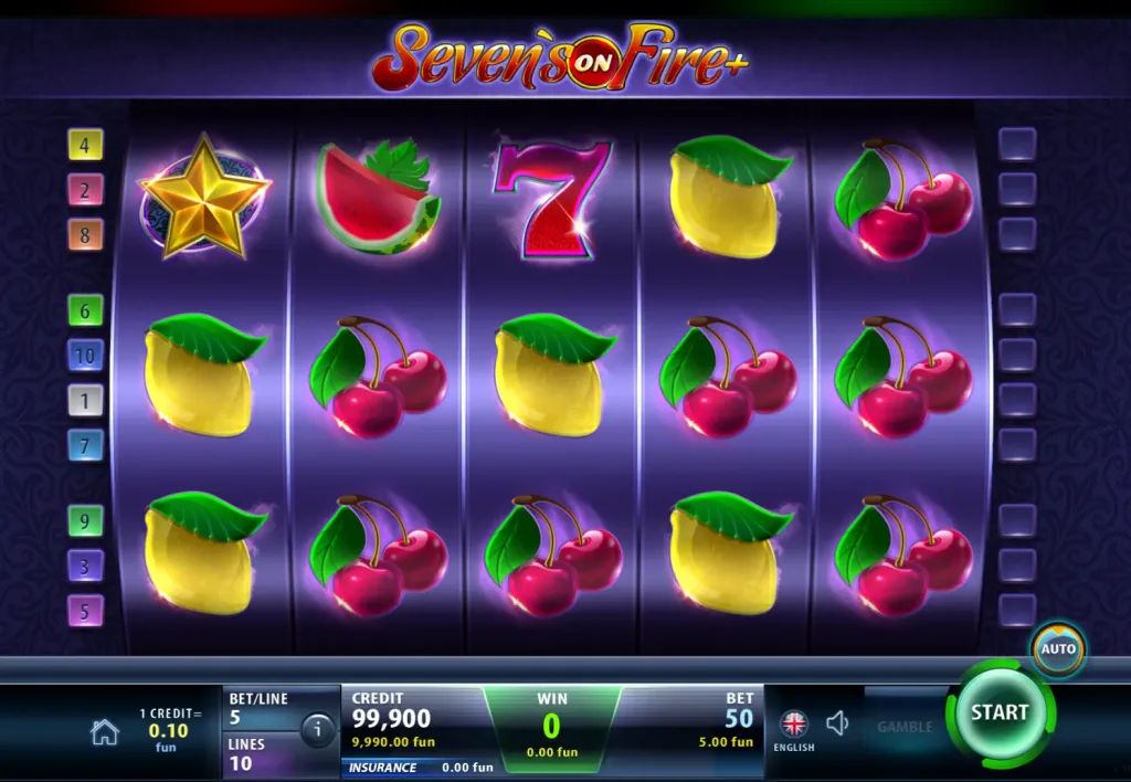 Sevens on Fire Slot